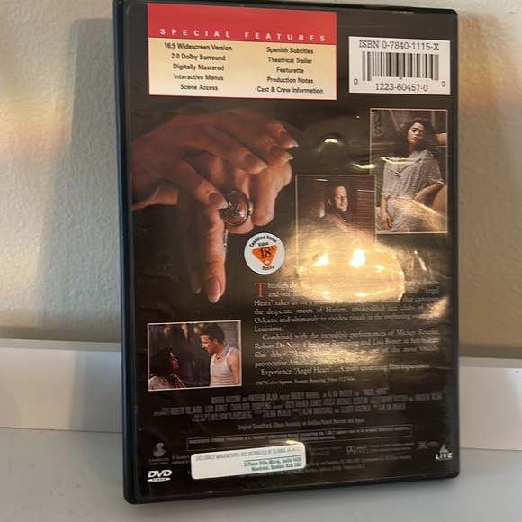 4/$20 ANGEL HEART dvd - Picture 4 of 4